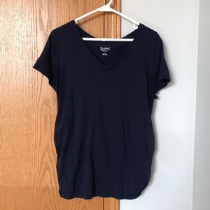 Navy blue maternity top